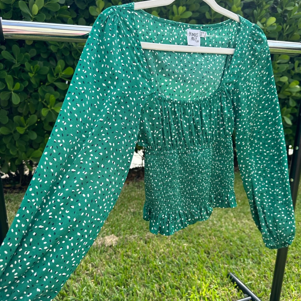 Princess Polly Adorable Top Green